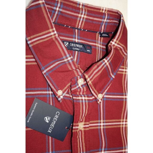 Cremieux Red Plaid Button Down Shirt - Picture 9 of 9